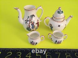 RARE Vintage/Antique Royal Worcester Early Re. CHINESE miniature TEA/COFFEE SET