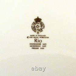 RIO by Royal Worcester 5 Piece Place Setting NEW NEVER USED made in England