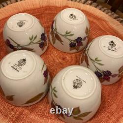 ROYAL WORCESTER #12 Cup Set Of 5