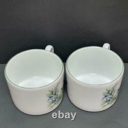 ROYAL WORCESTER #38 Herb Pattern Set Of Cups