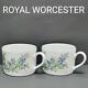 ROYAL WORCESTER #42 Herb Pattern Set Of Cups