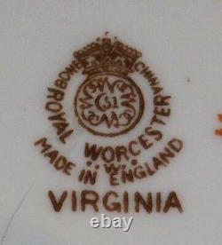 ROYAL WORCESTER #82 Vintage Virginia Cup Saucer set