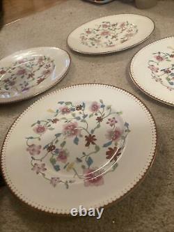 ROYAL WORCESTER ASTLEY pattern DR. WALLS PERIOD 10.5 Set Of 4 Dinner Plates