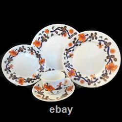 ROYAL WORCESTER GRAINGER IMARI 5 Piece Place Setting NEW NEVER USED England