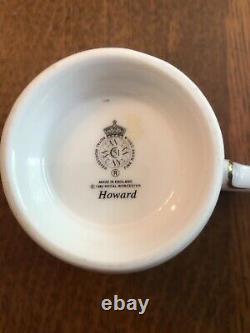 ROYAL WORCESTER Howard cup & saucer set of 7