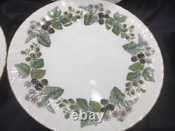 ROYAL WORCESTER LAVINIA white SET of 6 DINNER PLATES made in ENGLAND! EXCELLENT