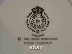 ROYAL WORCESTER Silver Chantilly 4 5 PIECES SETTING 20 PIECES