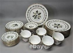 ROYAL WORCESTER UNUSED CHINA SET for 12 BERNINA MINT 60 Pieces