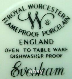 ROYAL WORCESTER china EVESHAM GOLD 80-piece SET SERVICE for 12 with 8 Soup Bowls