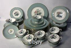 ROYAL WORCESTER china WOODLAND pattern 60-piece SET Service for 12 Place Setting