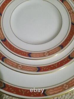 ROYAL WORCESTER unused china BEAUFORT RED 10 5-piece Place Setting +