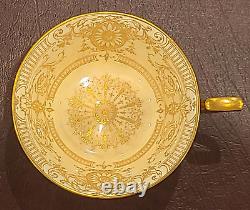 Rare Royal Worcester Gold hand Gilded Tea Set Cir 1929 by Ovington Bros for 6