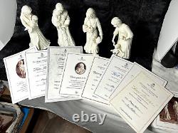 Rare Royal Worcester- Very Special Collection Maureen Halsen Set Of 4 9