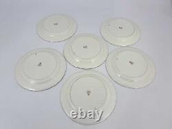 Rare Set 6 Royal Worcester Cabinet Plates Hand Painted Corot Style Signed Evans