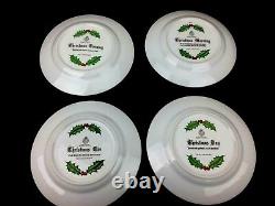 Rare Set Royal Worcester Christmas Plate From 1979 Boxed Collectable Porcelain