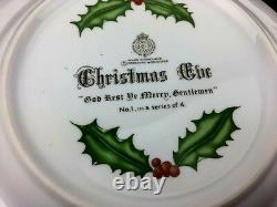 Rare Set Royal Worcester Christmas Plate From 1979 Boxed Collectable Porcelain