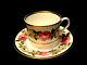 Royal Garden / Gold by Royal Worcester COFFEE CUP & SAUCER 2 1/2. SET / 6
