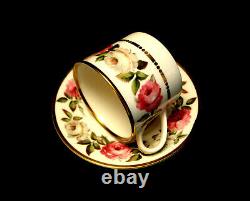 Royal Garden / Gold by Royal Worcester COFFEE CUP & SAUCER 2 1/2. SET / 6