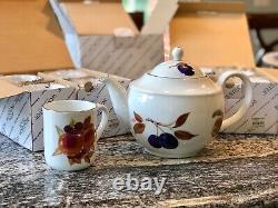 Royal Orchester Evesham Gold Mug & Teapot Set Free Shipping