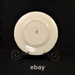 Royal Worcester 4 Dinner Plates 10 1/2 HandPainted Dark Cobalt withGold 1940-1941