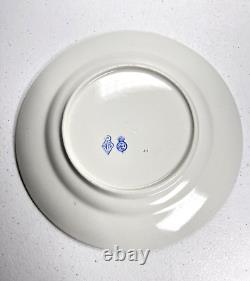 Royal Worcester Aesthetic Blue Dinner Plates SET 2 Pine Cone ANTIQUE 1884 RW102