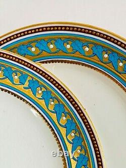 Royal Worcester Antique Set of 6 Dessert Plate fabulous decor