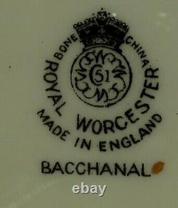 Royal Worcester BACCHANAL Cream Rimmed Soup Bowl SET OF SIX