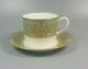 Royal Worcester Balmoral (green) Set Of 7 X Tea Cups And Saucers (perfect)