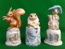 Royal Worcester Beatrix Potter Set Of 12 Candle Snuffers With Coa's & Boxes