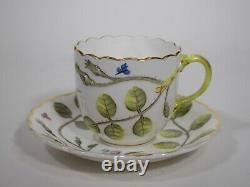 Royal Worcester Blind Earl Tea Set with 6 Cups & Saucers, Hand Painted
