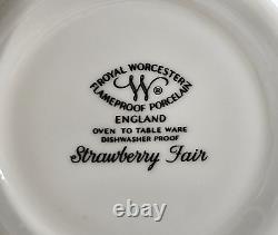 Royal Worcester Blue Rimmed Plate and Teacup Set