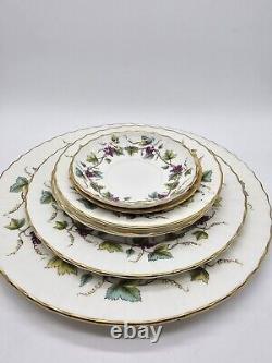 Royal Worcester Bone China Bacchanal England Dinner Plate Set Of 6