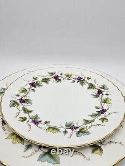 Royal Worcester Bone China Bacchanal England Dinner Plate Set Of 6