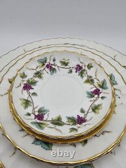 Royal Worcester Bone China Bacchanal England Dinner Plate Set Of 6