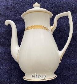 Royal Worcester Bone China Made in England Golden Bracken Tea Set 19 Pcs