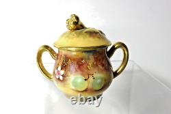 Royal Worcester Bone China Miniature'Orchard' Teapot, Creamer & Sugar. Mint
