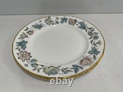 Royal Worcester Bone China Porcelain Sylvan Pattern Set of 9 Dinner Plates