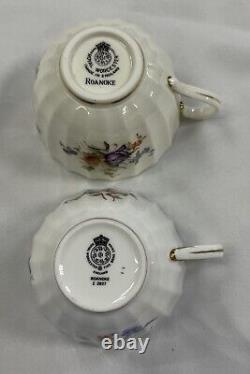 Royal Worcester Bone China ROANOKE 12 Place Settings Of 5 Pieces Plus Extras (C)