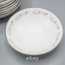 Royal Worcester Bridal Lace 5 Fruit Dessert Sauce Berry Bowls Set of 11