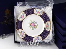 Royal Worcester CHAMBERLAIN'S ROSE 8 ACCENT SALAD PLATES Unused Set of 6 Boxes