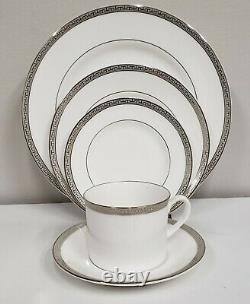 Royal Worcester CORINTH PLATINUM 5 Piece Place Setting BRAND NEW Never Used