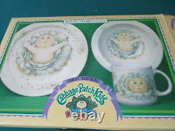 Royal Worcester Cabbage Patch Kids Child Dinnerware Bowl Plate Mug 3 PC Set orig