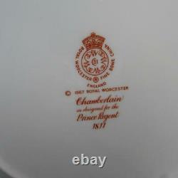 Royal Worcester Chamberlain Orange 4 Place Settings 20 Pcs Plates/Cups