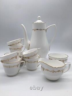 Royal Worcester Chantilly Gold Coffee Pot Set