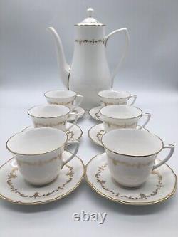 Royal Worcester Chantilly Gold Coffee Pot Set