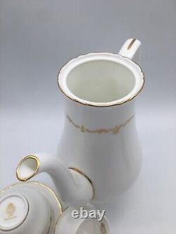 Royal Worcester Chantilly Gold Coffee Pot Set