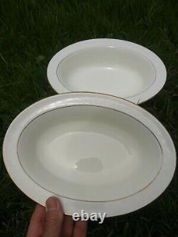 Royal Worcester China Concerto White Embossed Floral 12 Place Settings 88 Pcs