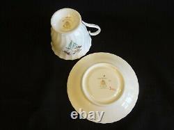 Royal Worcester China Meadowsweet Set of 4 Cups & Saucers Lavender Flowers
