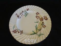Royal Worcester China Meadowsweet Set of 4 Salad Plates Lavender Flowers