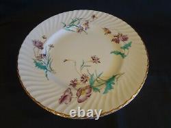 Royal Worcester China Meadowsweet Set of 6 Dinner Plates Lavender Flowers